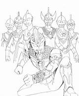 Ultraman Ginga sketch template