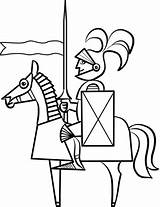 Medieval Koniu Rycerz Ridder Kleurplaat Colorear Kolorowanka Rysunek Caballos Caballero Ridders Caballo Paard Cavalieri Kolorowanki Horseback Cavaliere Dzieci Supercoloring Kleurplaten sketch template