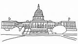 Washington Dc Building Coloring Pages Printable Cartoon Sheet Drawing Colouring Capitol Printables Choose Board sketch template