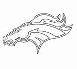 Broncos Denver Coloringhome sketch template