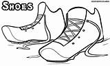 Shoes Coloring Pages Running Basketball Sheet Template sketch template