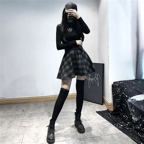 gothic high waist skirt egirl fashion fashion outfits pretty outfits