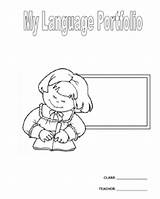 English Portfolio Portefolio Cover Class Aec sketch template