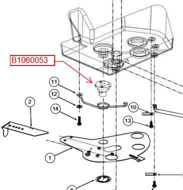 lesco  lb spreader impeller support shaft pn ggb gg fleet supply