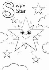 Letter Coloring Star Pages Printable Preschool Alphabet Supercoloring Template Kindergarten Super Worksheets Words Kids Tracing Drawing Activities Letters Under Crafts sketch template