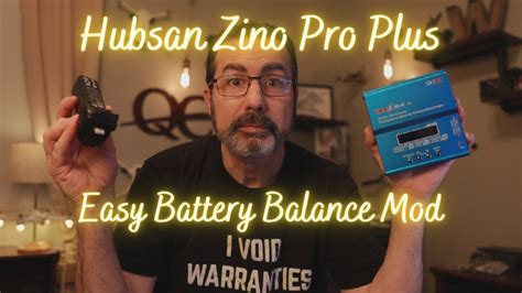 hubsan zino pro  modify  battery  balance charge  hobby grade chargers youtube