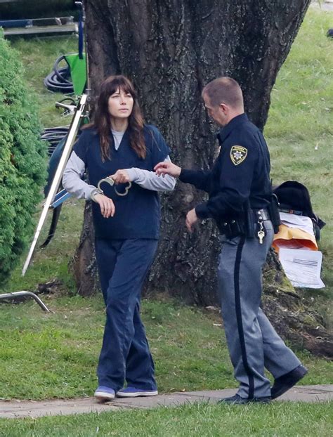 Jessica Biel On The Set Of The Sinner In New York 08 03