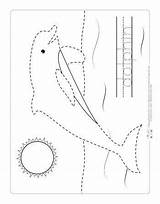 Tracing Dolphin Itsybitsyfun sketch template