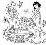 Princesas Princesa Dibujar Coloriar Pintarcolorear Cinderella Rapunzel Princesses Gratistodo Imagens Perritos Colorpages Infantiles Recomendados sketch template