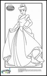 Coloring Disney Princess Pages Cinderella Printable Princesses Colouring Kids Print Cartoon Teamcolors Sheets Printables Drawings Ministerofbeans Getdrawings Choose Board Draw sketch template