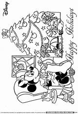 Disney Coloring Christmas Pages Sheet Color Holiday Kids Fun sketch template