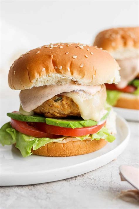 simple chicken burgers  secret burger sauce fit foodie finds