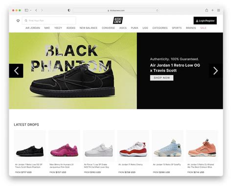 shoe website design ideas  colorlib