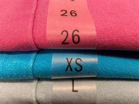 custom clothing labels garment labels size stickers