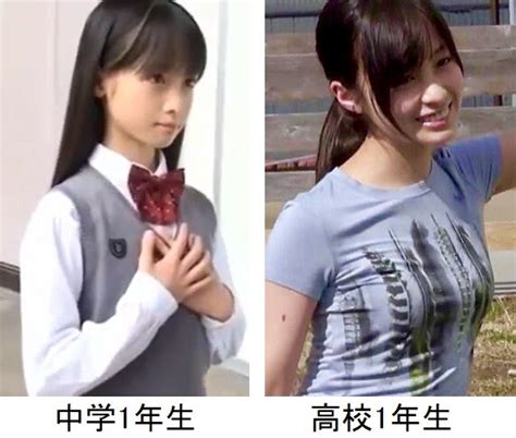 【画像】女子中学生と女子高生のおっぱいの違いがよく分かる画像w ろいアンテナ