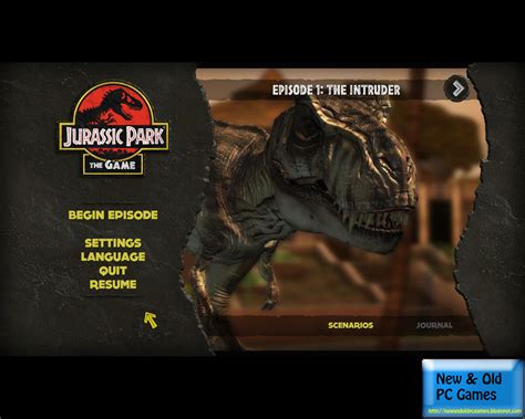 New And Old Pc Games Review Jurassic Park The Game