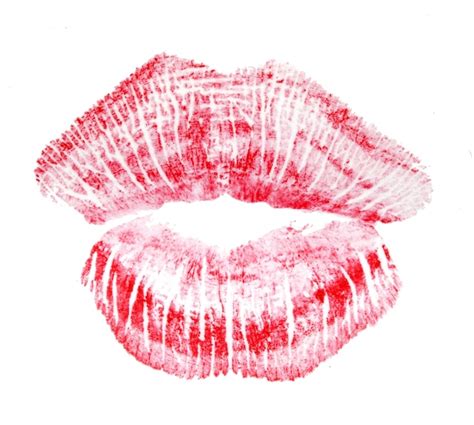 Premium Photo Lipstick Kiss Stain Isolated On White