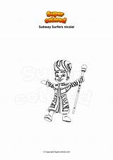 Subway Surfers sketch template