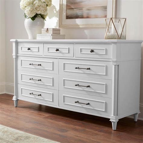 home decorators collection bellmore white  drawer dresser