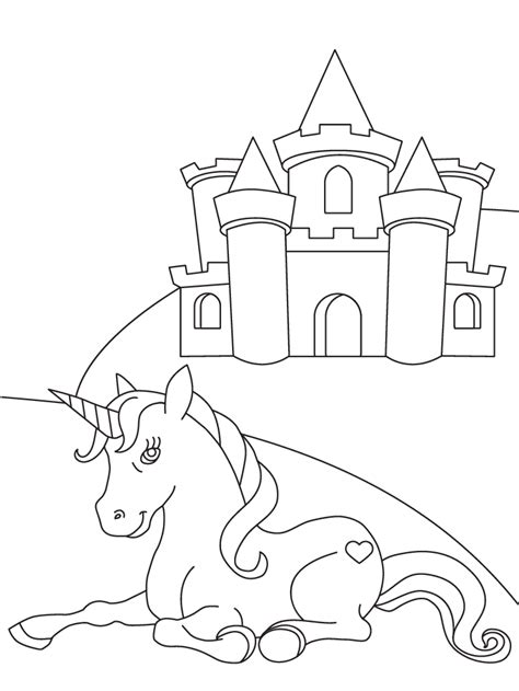 printable unicorn coloring pages