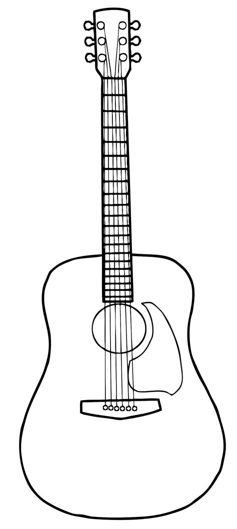 guitar outline cliparts   guitar outline cliparts png