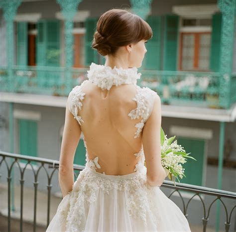 22 Wedding Dresses That Wowed From The Back Martha Stewart Weddings