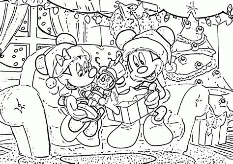 mickey  minnie christmas coloring pages coloring home