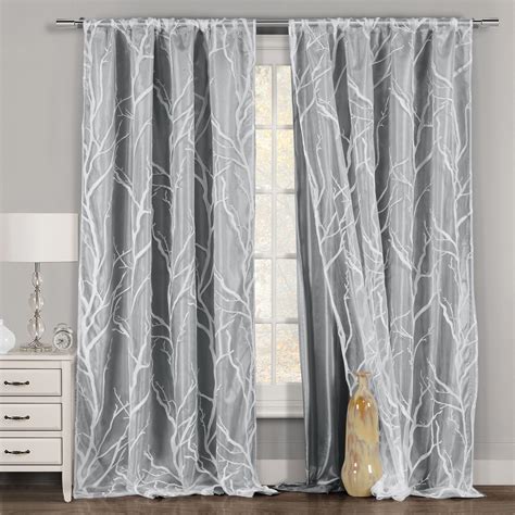 window treatments wxl greysilver sliver curtains metallic print