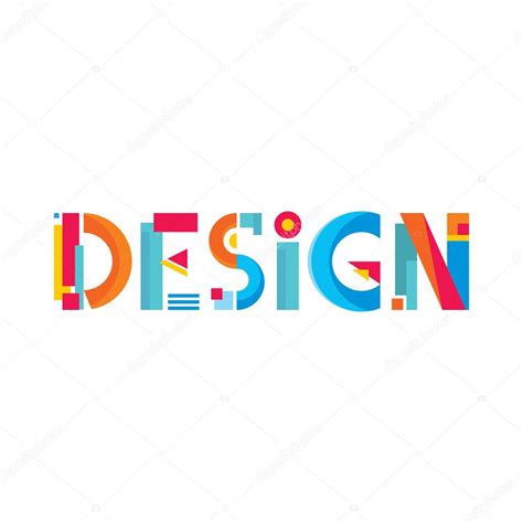 design word abstract logo sign stock vector image  cserkorkin