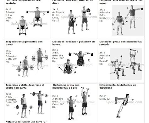 nutricion entrenamiento fitness  salud tabla de ejercicios