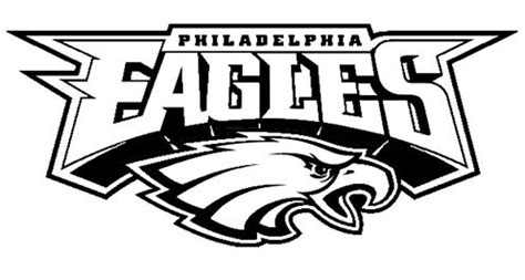 philadelphia eagles logo coloring coloring pages