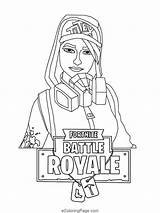 Fortnite Coloring Pages Printable Print Color Kids Characters Royale Battle Bear Sheets Girl Ramirez Ecoloringpage Colouring Scribblefun Female Trooper Logo sketch template