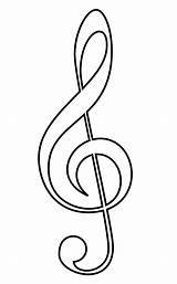 Clef Treble Vector Svg Designs Cliparts Clip Music Clipart Note Notes Cleft Musique Outline Computer Use sketch template