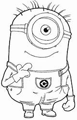 Coloring Pages Minion Minions Bestofcoloring Kids Color Cute sketch template