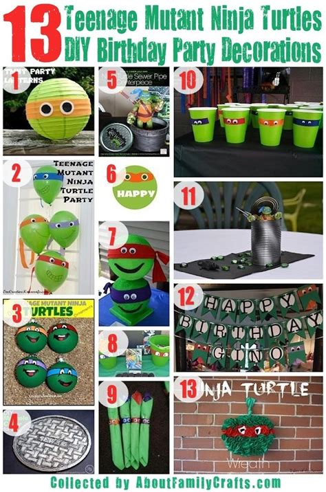 pretty ninja turtles theme party ideas