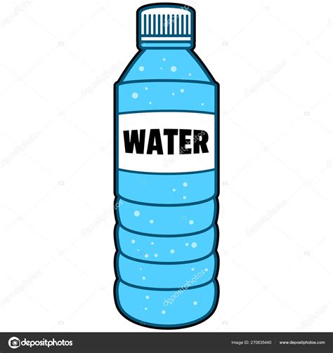 bottle water cartoon illustration bottle water stock vector image  clarryrains