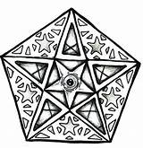 Pentagram Pentacle sketch template