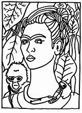 Frida Kahlo Pages sketch template