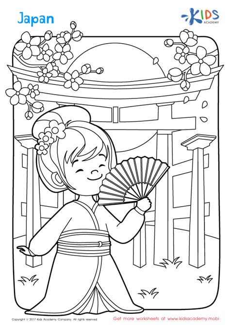 japan coloring book coloring pages