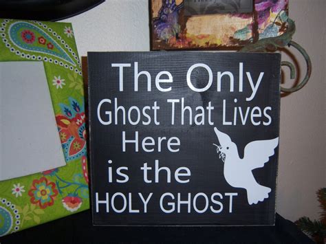 ghost  lives    holy ghost sign etsy