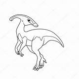 Parasaurolophus Dinosaurios sketch template