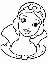 Coloring Snow Pages Disney Sheets Princess Pretty Clipart Colouring Printable Kids Face Beautiful Cartoon Portrait Clip Popular Print Library Heart sketch template