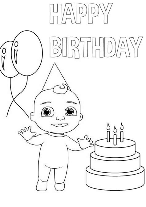 birthday printable coloring pages activity shelter