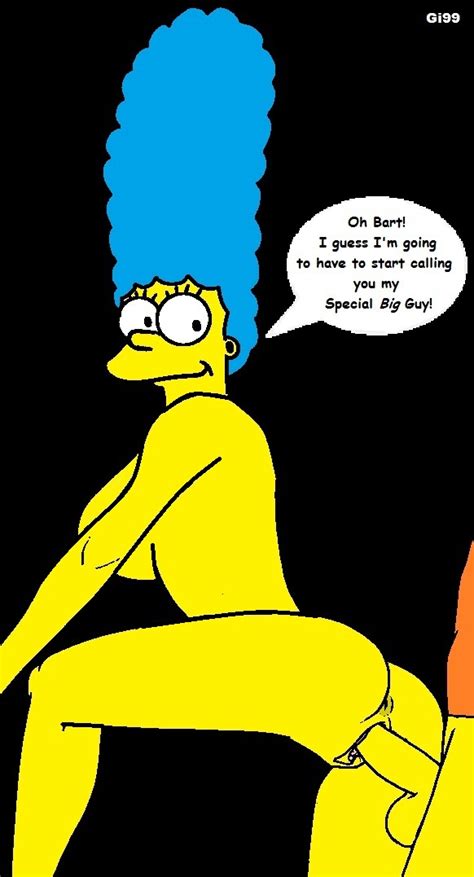 Rule 34 Bart Simpson Blue Hair Breasts Clothes Color English Text