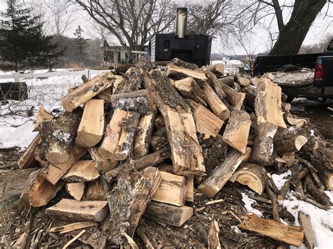 woodpile envy     task  staying warm wisconsin life
