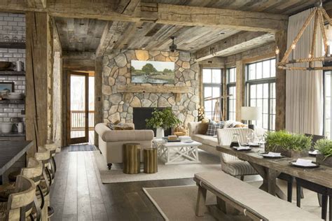 rustic lake house design luck wi martha ohara interiors