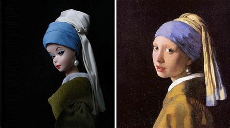 Jocelyne Grivaud Recreates Iconic Images With Barbie Dolls Daily Mail
