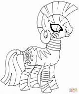 Pony Coloring Little Pages Zecora Printable Color Drawing Template Equestria Print Supercoloring Fluttershy Girls Book Prints Kids Online Getdrawings Paper sketch template