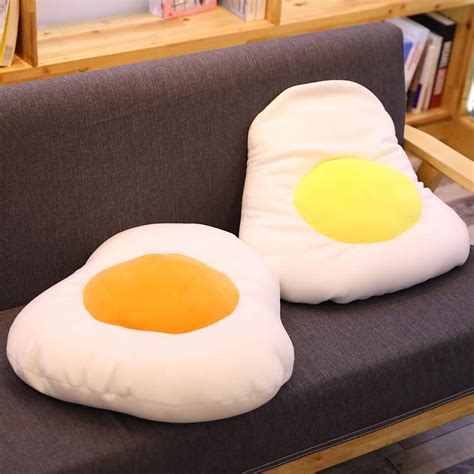 cute egg plush pillow  heart teddy