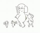 Elephant Piggie Coloring Pages Mo Willems Color Book Sheet Sheets Google Party Invited Am Pigeon Search Printable Awesome Coloringhome Clipart sketch template
